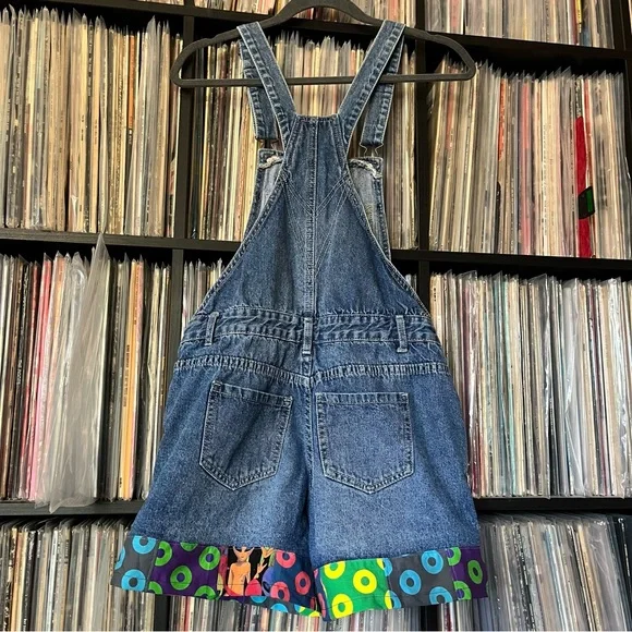PHISH fishman donuts lizards alien patchwork overalls ⭕️⚡️♻️💙👾 - Picture 6 of 11